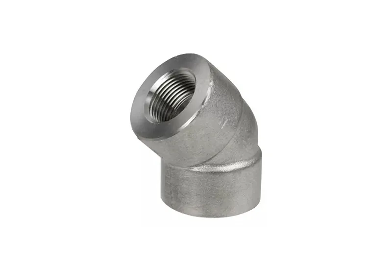 Колено с резьбой под углом 45°